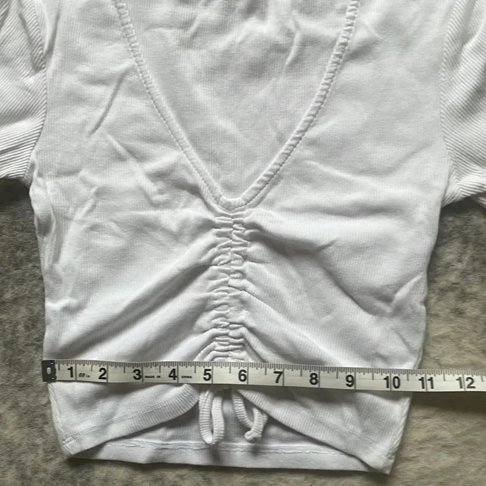 🔥4/$20 Zara Ribbed Cropped T Shirt - Picture 4 of 9
